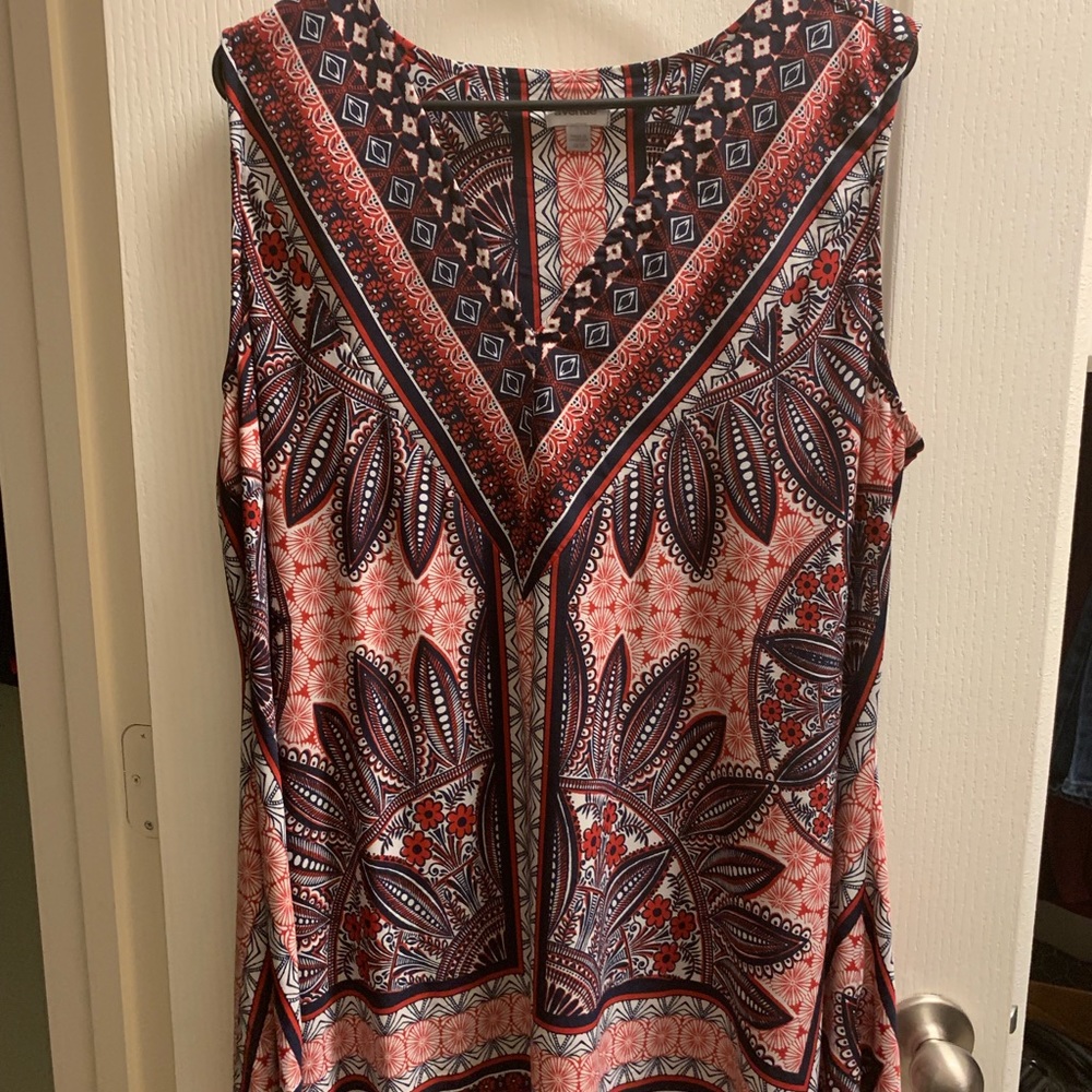 Avenue Printed Shirt Sleeveless Size 18/20